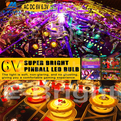 10PCS Ac Dc 6V 6.3v non-polar GE44 ba9s Pinball