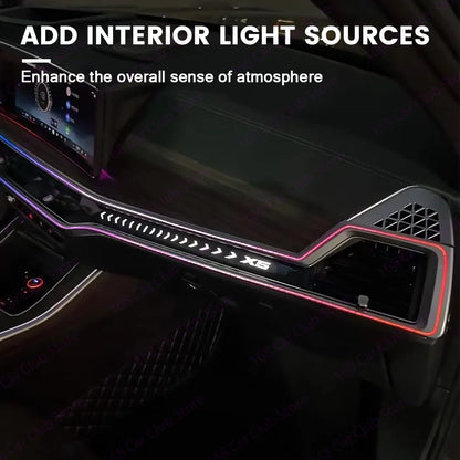 For LED 11 Color Center Console Ambient BMW X5 X6 X7 G05 G06