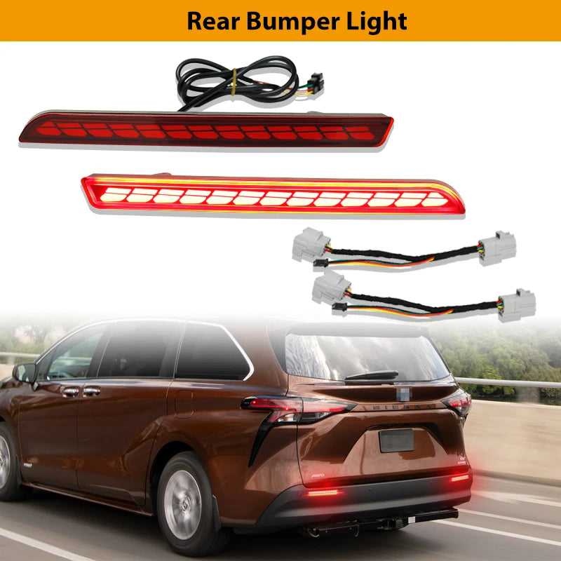 For Toyota Sienna Tail Rear Fog Ijdm Rear Side Pillar Tail Brake