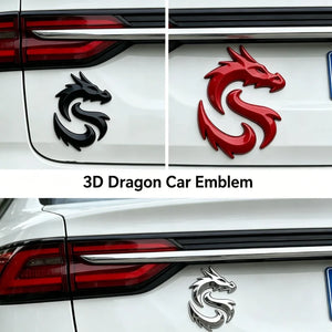 1PC 3D Dragon Metal Emblem Sticker Waterproof Sunproof Side