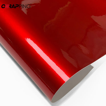 For Motorcycle Glossy Aurora Red Stickers Body Wrapping Self