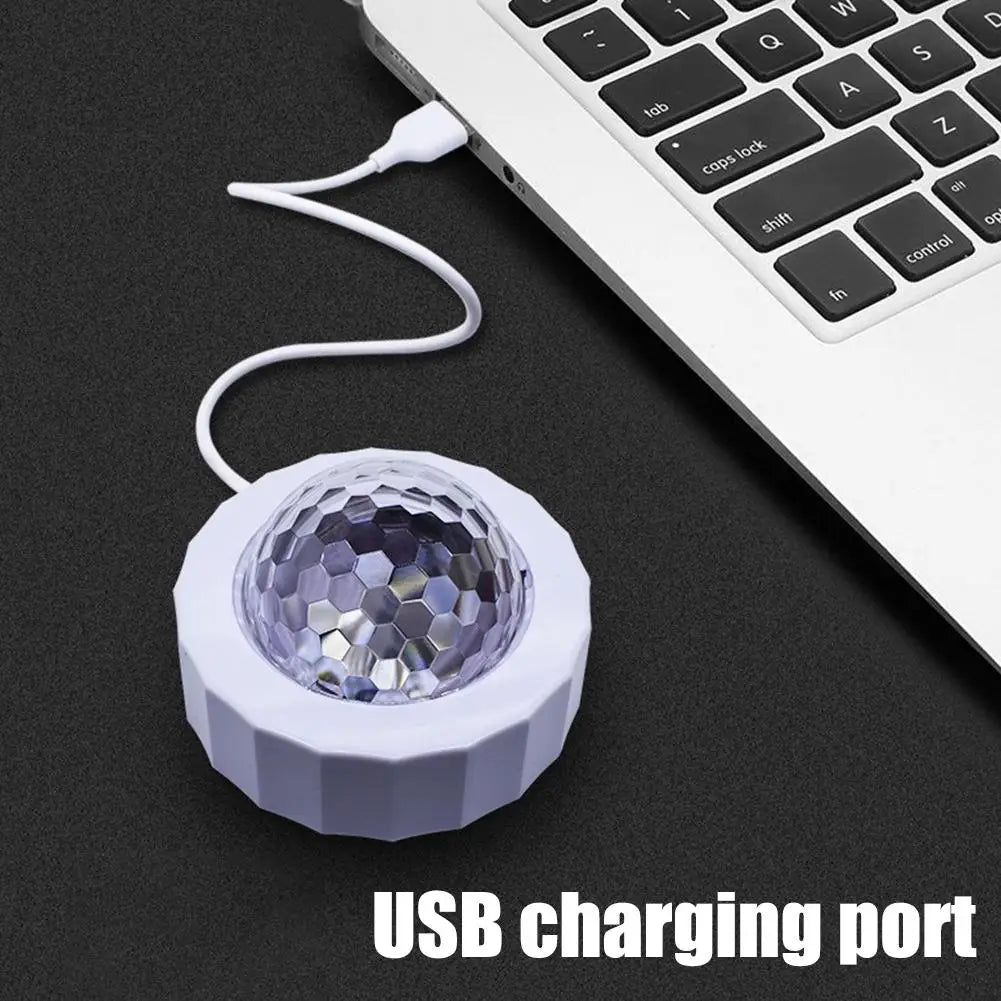 Atmosphere Voice Activated Disco Ball USB Rechargeable Interior