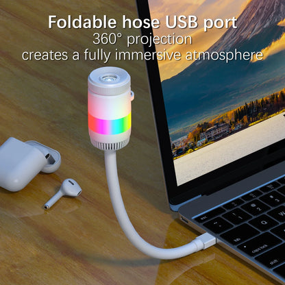 2IN1 USB Ambient MINI Galaxy Star Projection Atmosphere Multiple