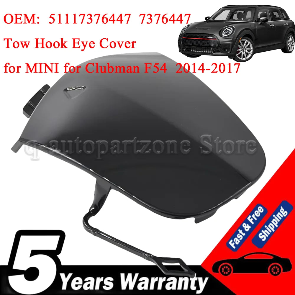 For BMW MINI F54 Clubman Front Bumper Tow Hook Eye Cover Gloss
