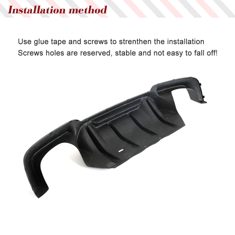 For BMW 5 Series F10 Real Rear Diffuser Bumper Lip Spoiler Guard