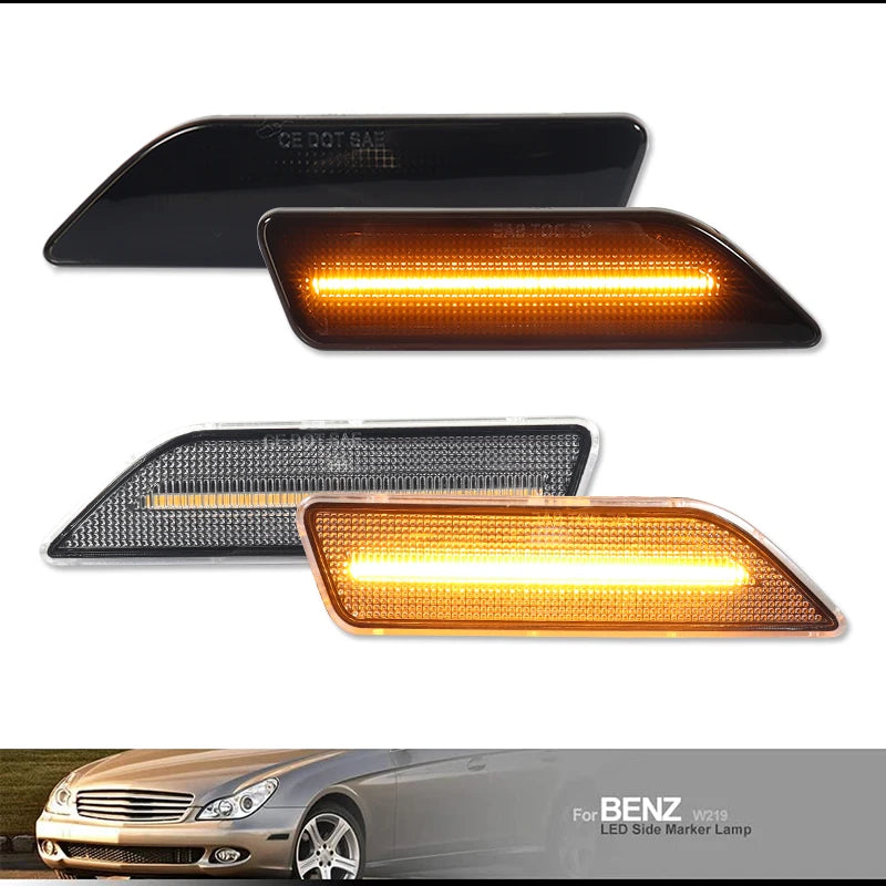 For Mercedes Benz CLS-Class W219 C219 2006-2011 2PCS Bumper Turn