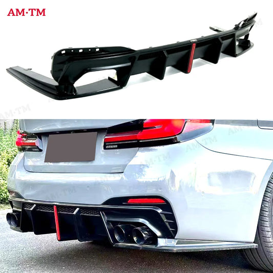 For BMW G30 G38 M Sport 3PCS Rear Bumper Diffuser Lip Spoiler