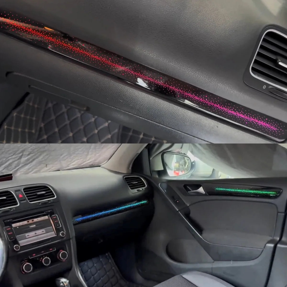 For Golf 6 2008-2013 Lhd Rhd Ambient Interior Atmosphere Trim