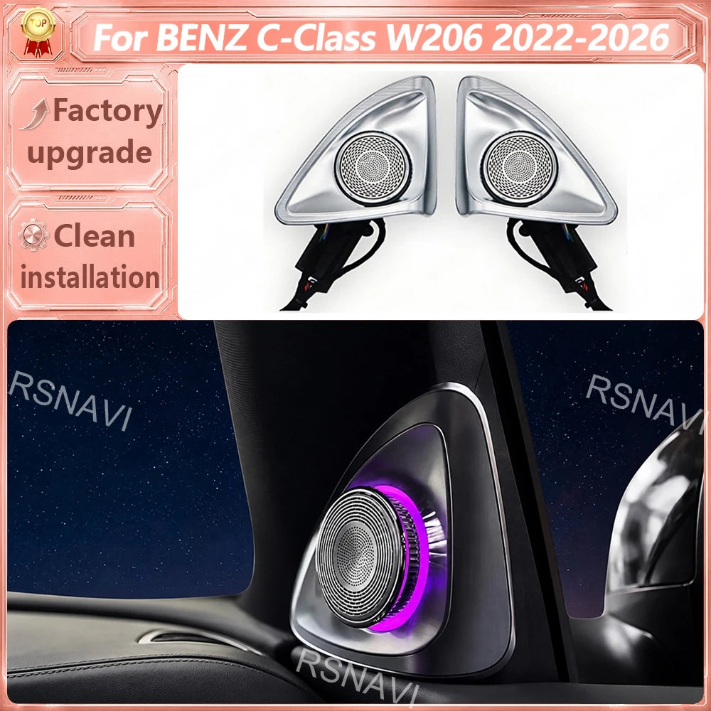 For Mercedes-Benz C-Class W206 2022-2025 4D Rotating Tweeter