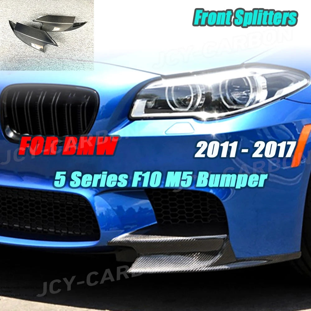 For BMW 5 Series F10 M5 Jcyecf Carbon Fiber Bumper Splitters Lip