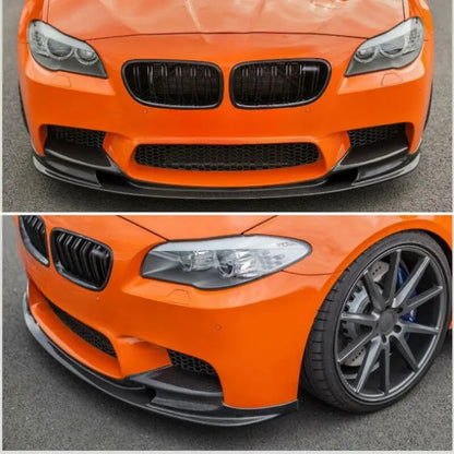 For 5 Series F10 M5 Sedan Carbon Fiber Front Bumper Lip Chin