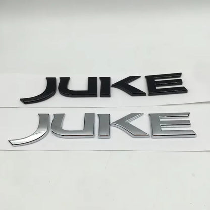 For Juke 1PCS Letter Fender Side Emblem Rear Tail Trunk Decals
