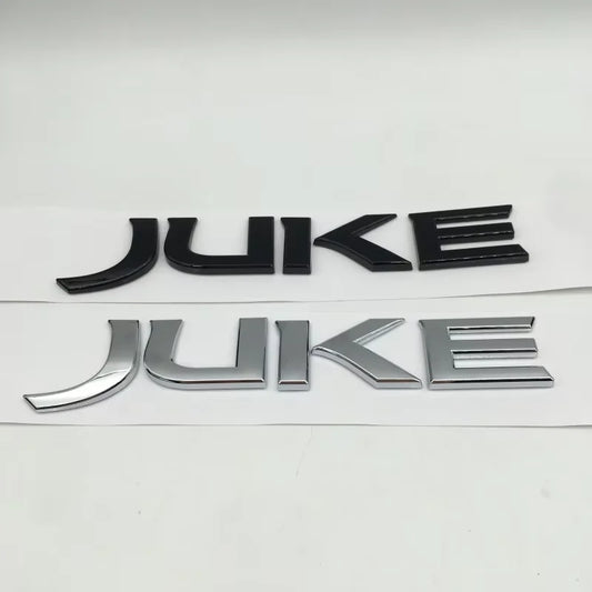 For Juke 1PCS Letter Fender Side Emblem Rear Tail Trunk Decals