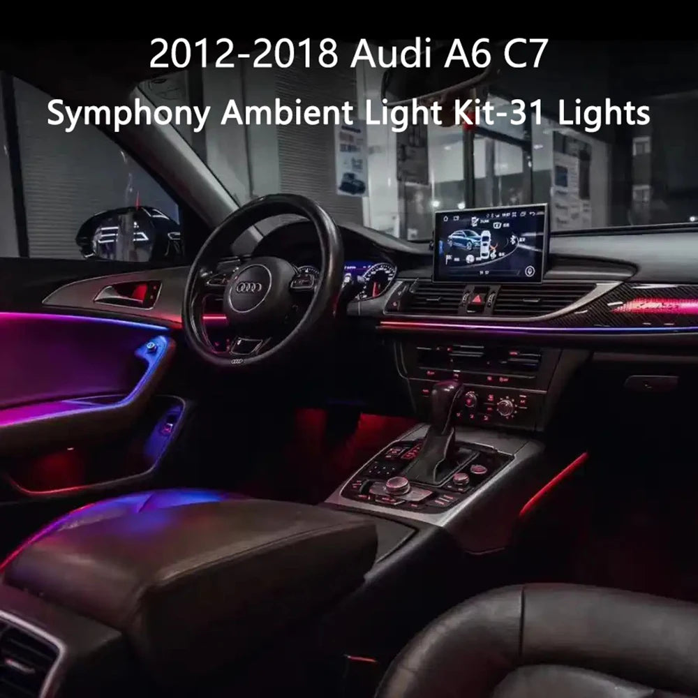 For Audi A6 C7 2012-2018 hot-selling Color Ambiance 31-light
