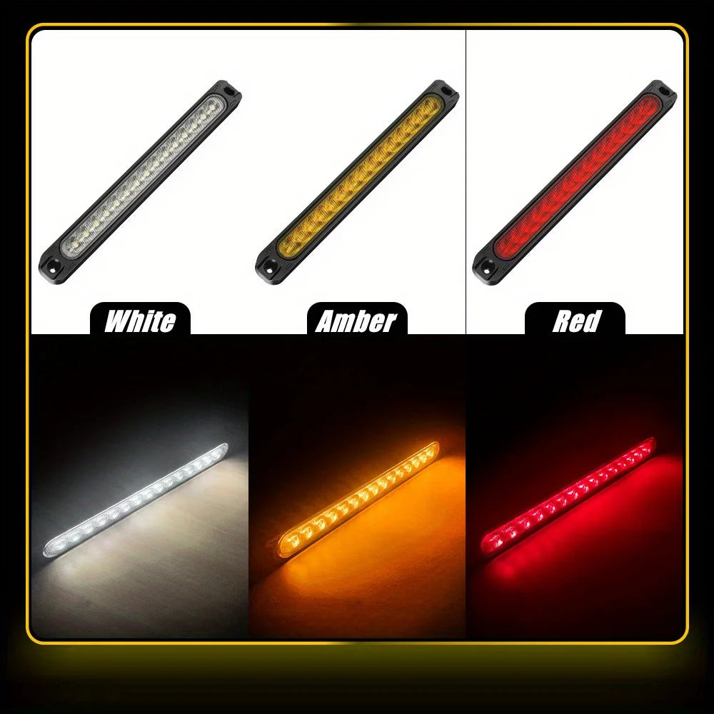 1PCS Trailer Bar 12-24v Brake Sequential Flow Signal Turn