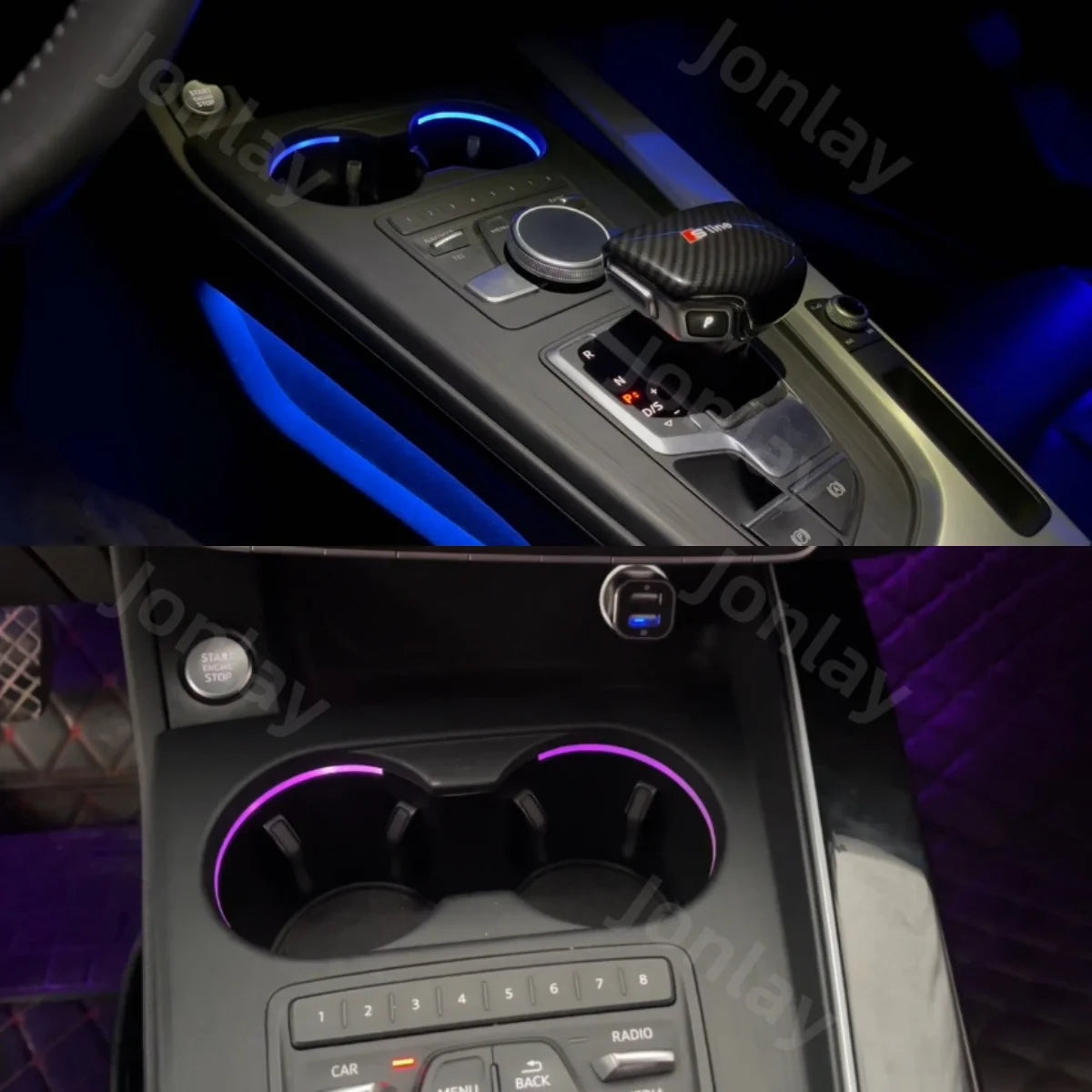 For A4L S4 B9 A5 S5 Jonlay Ambient 2017-2025 Interior Atmosphere