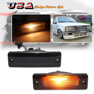 For Ford Festiva Mazda 323 626 2PCS Front Bumper Amber Lens Turn