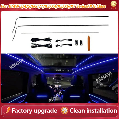 For BMW 3 4 5 6GT Upgraded Sunroof Ambient Strips X3 X4 X5 X6 X7