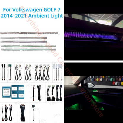 For Volkswagen VW Golf 2014-2021 Rhd Ambient Interior Lighting