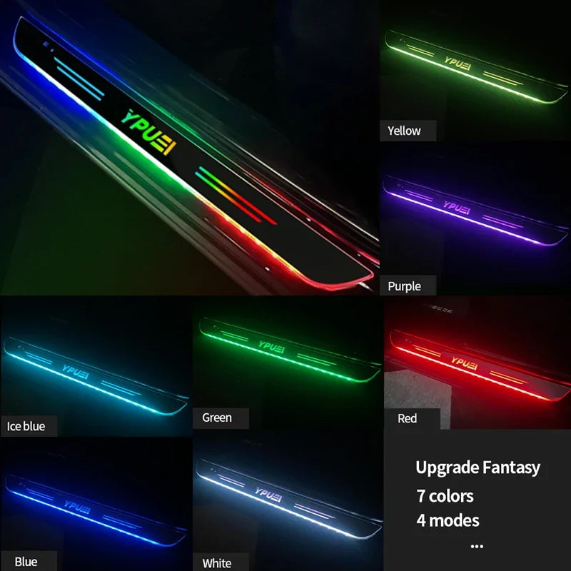 For Audi A1 A3 A4 A5 USB Luminous Logo Moving Welcome Pedal Door
