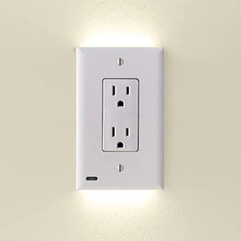 Sensor Duplex Electrical Outlet Plugboard plug-in Receptacle