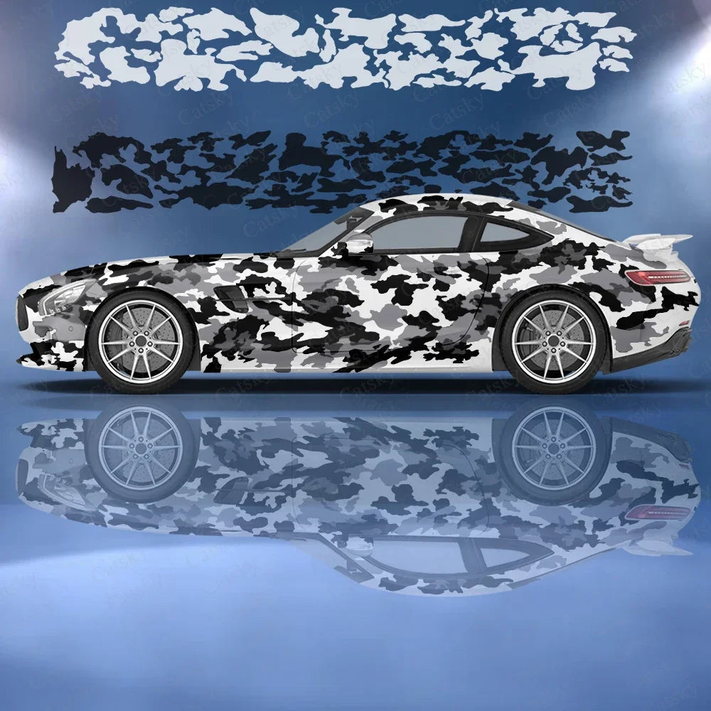 Camouflage Stickers Ita Tuning Racing Vinyl Decal Wrap Side