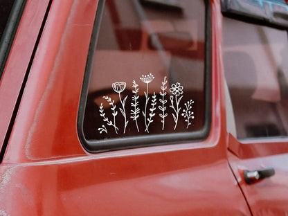Wildflower Stickers Bumper Laptop Sticker Rear Window Fashion