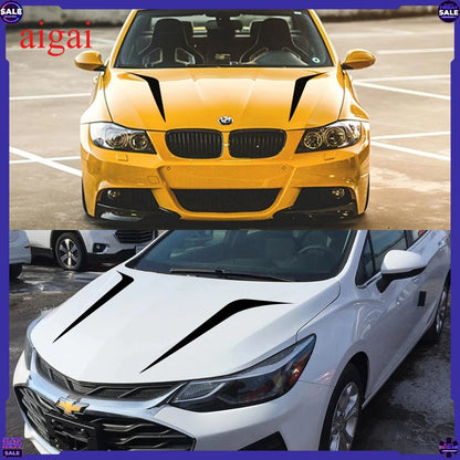 For Audi BMW Ford Volkswagen Toyota 2PCS Hood Cover Stickers