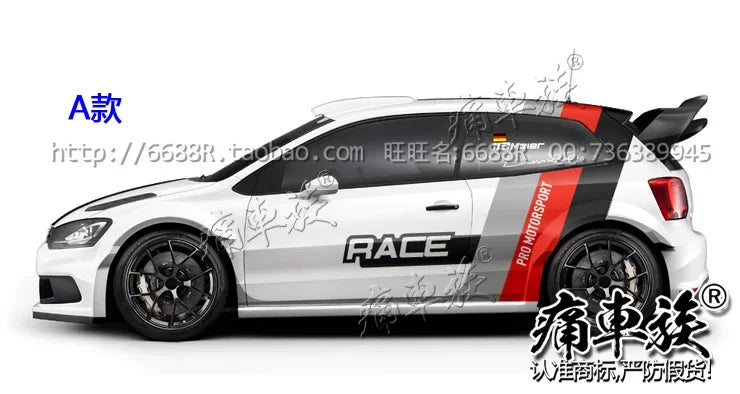 For VW Polo Golf7 6 Golf7 Vinyl Decals Body Sticker Pearance
