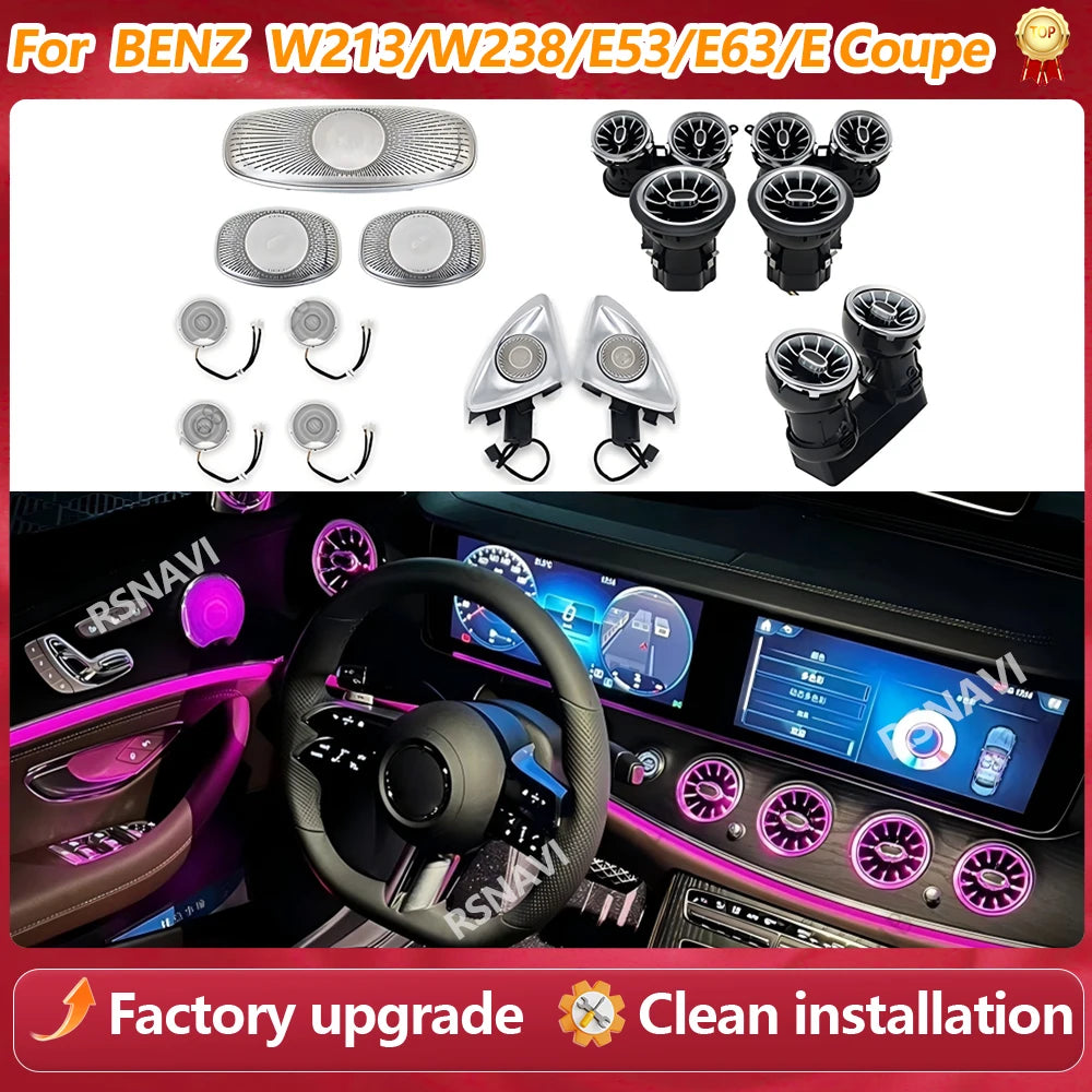 For Mercedes Benz W213 W238 E53 E63 e-coupe Air Vents 3D 4D