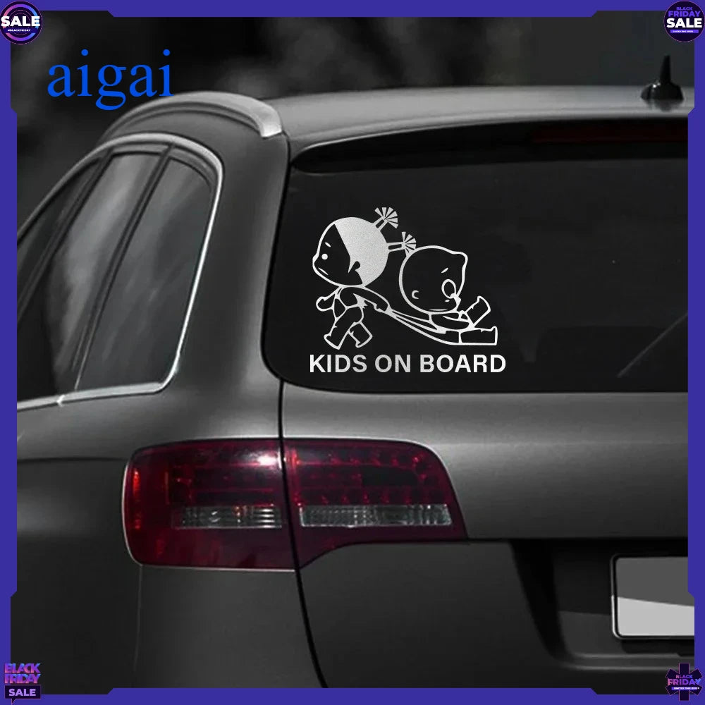Body Window Windshield Creative Vinyl Decal Sticker Kids On