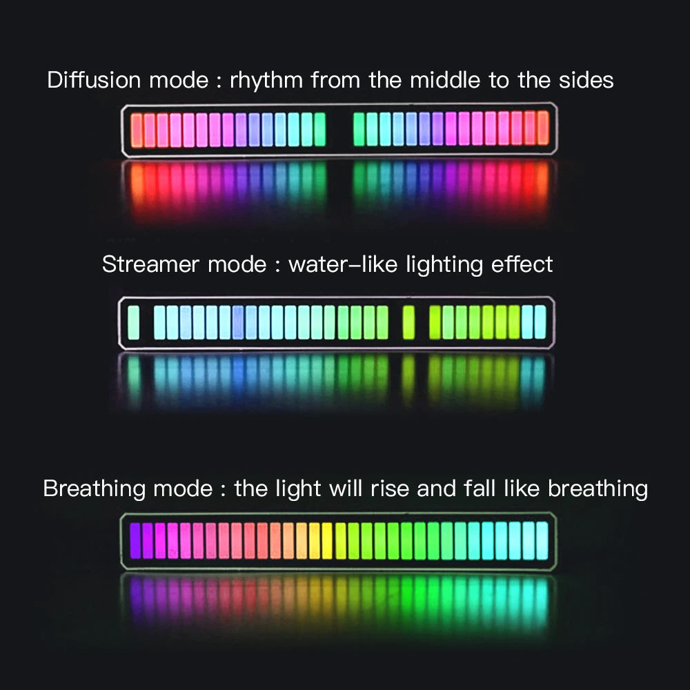 For Automobiles Family Party Sound Control Bar RGB Ambient