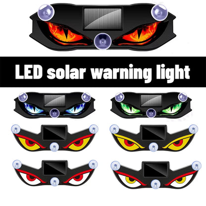 Solar Power Lamps Demon Eyes Cool Flashing Warning Dynamic