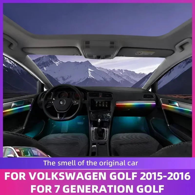 For Volkswagen Golf 7 MK7 2015 2016 Acrylic Interior Ambient Kit