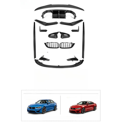 For F80 M3 F82 M4 2014-2020 Mp Dry Carbon Fiber Body Kit Front