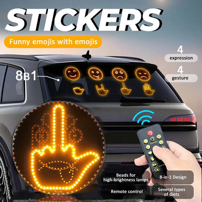 Finger Expression Remote Control Lighting Gesture Road Rage Palm