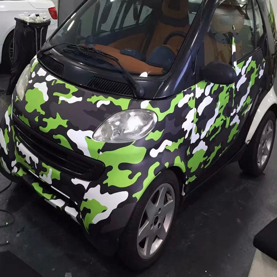 Kinds Premium Camo Vinyl Wrap Black White Blue Red