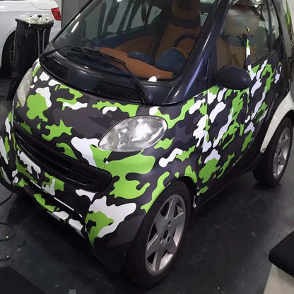 Kinds Premium Camo Vinyl Wrap Black White Blue Red