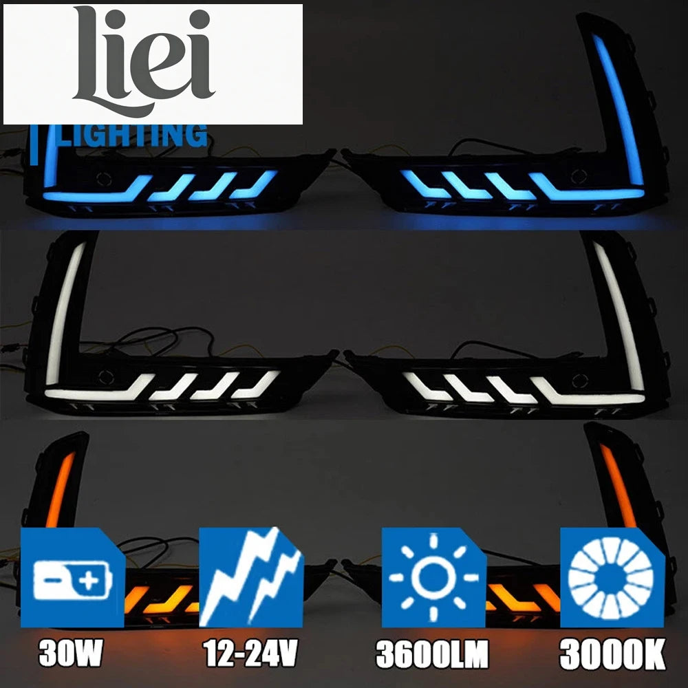 For Honda CR-V Crv 2023 2024 Liei 1pair Drl Daytime Running Fog