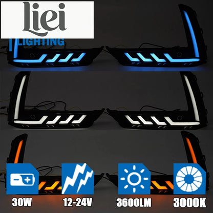 For Honda CR-V Crv 2023 2024 Liei 1pair Drl Daytime Running Fog