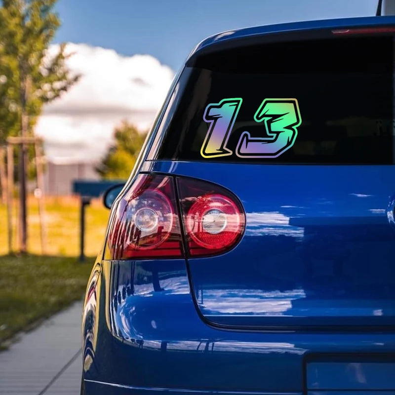 Racing Numbers Custom Number Stickers Helmet Vinyl Cool Decals