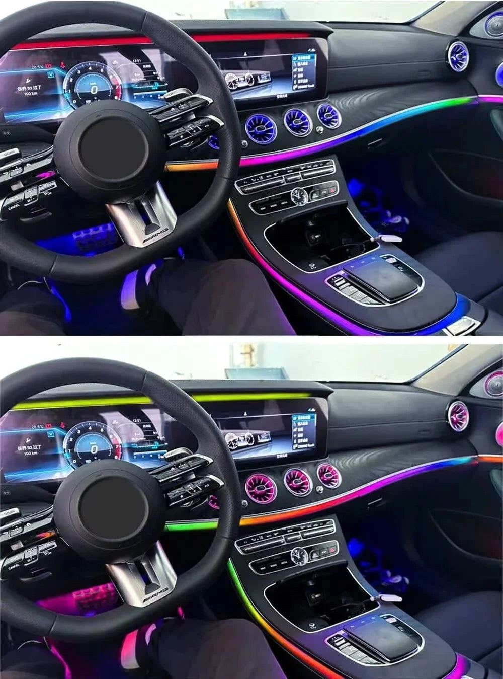 For Mercedes-Benz A B Cla Gla Interior Ambient Saddle Atmosphere