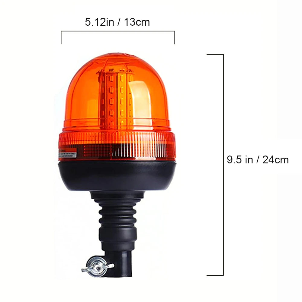 Amber Tractor Motorcycle Forklift Strobe Warning Flashing Truck