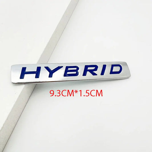 3D Metal Hybrid Rear Bumper Trunk Letter Badge Front
