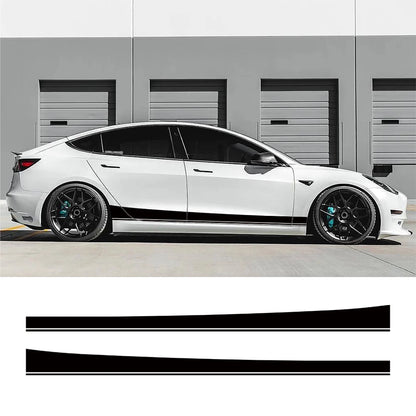 Door Side Sticker Compatible Tesla Model Racing Decor Decals