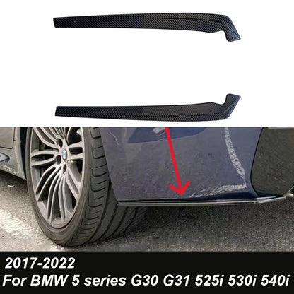 For BMW 5 Series G30 G31 Rear Bumper Lip Side Spoiler Splitters