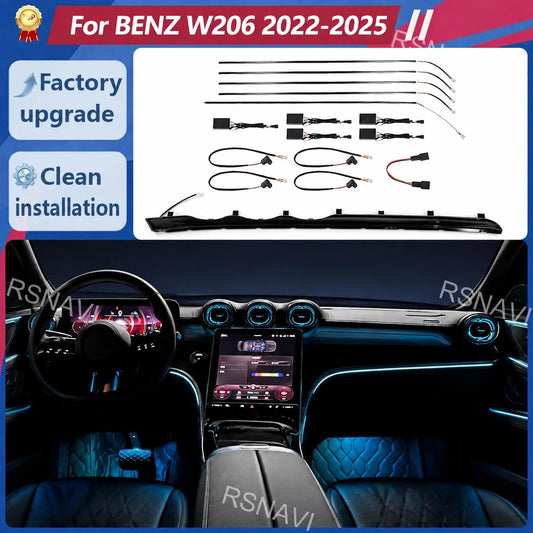 For Mercedes-Benz C-Class W206 2022-2025 Active Ambient Lighting