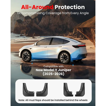 Hidden Invisible Mud Flaps Splash Guards Fits Tesla Model