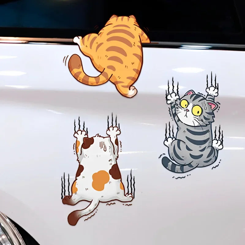 Kkjoy Set Cute Pet Cat Sticker Climbing Cats Animal