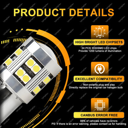Canbus 1200LM 1156 ba15s 1157 bay15d Bulb Turn Signal